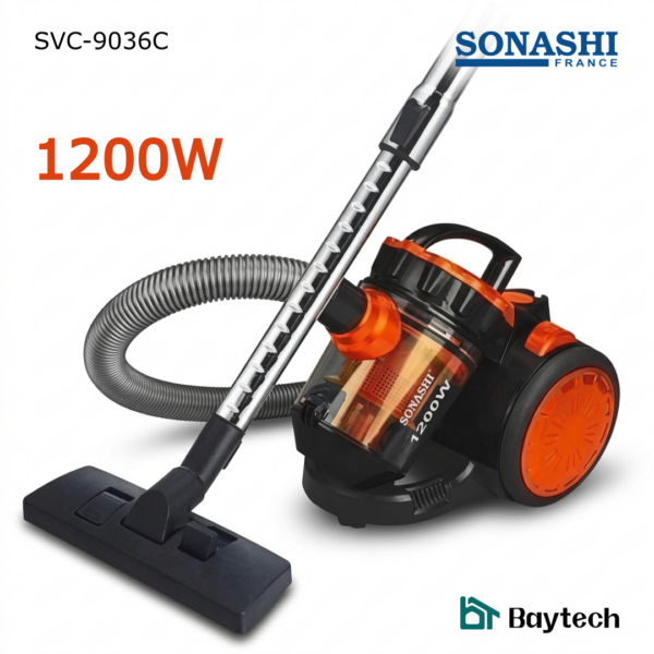 Page 5 Aspirateur sans sac 1200W 1.5L Sonashi SVC-9036C
