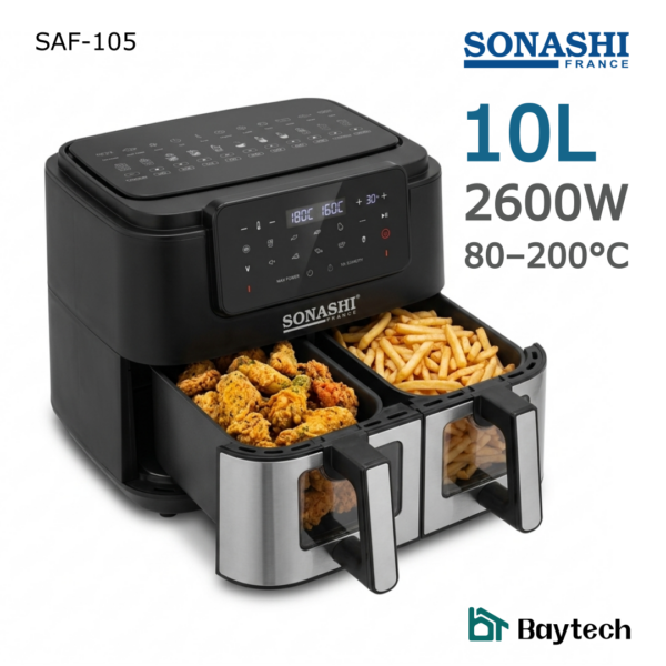 Friteuse à air numérique Sonashi SAF-105 (10L)